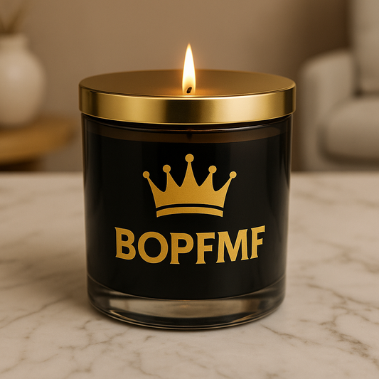 BOPFMF Signature Scented Candle – “Crowned in Calm”